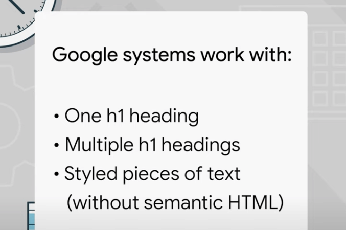 Como o Google trata o H1