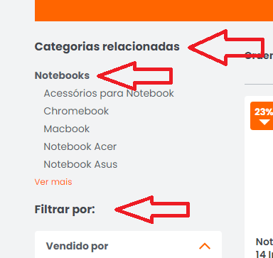 Não utilizar headings na chamada de filtro