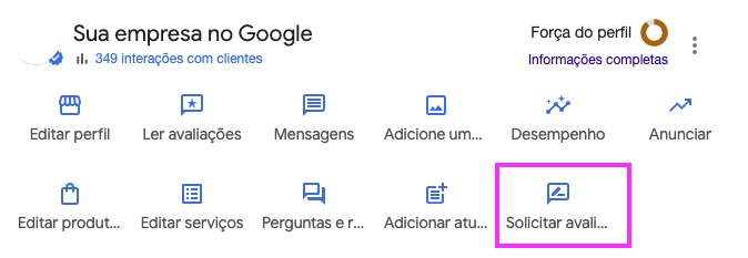 como enviar o link de avaliação do google