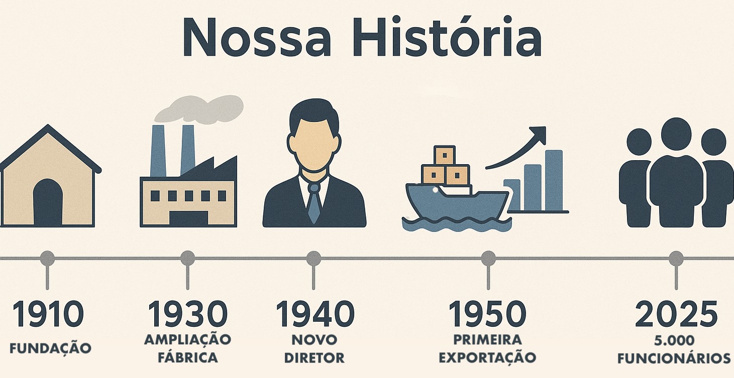 quem somos - infografico da historia